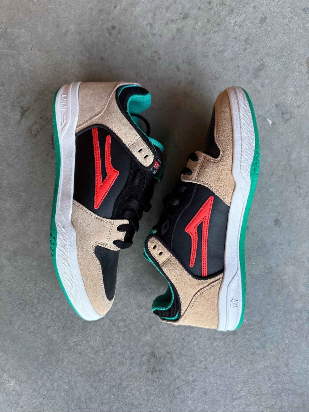 Lakai Telford Low Skate Shoes Desert Sand Size 8 Mens